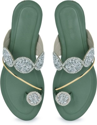 kavyansh Women Flats(Green , 9)