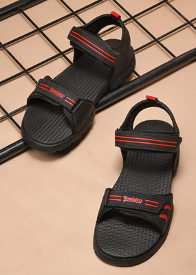 Roadster Men Sandals(Black , 10)