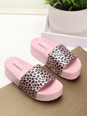 Dressberry Women Wedges(Pink , 5)