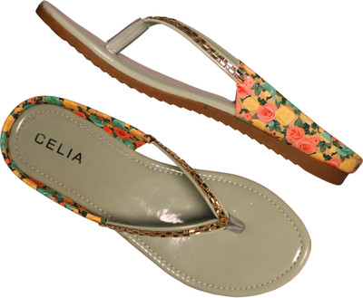 CELIA Women Flats(Green , 7)