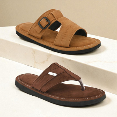 rajeraj Men Sandals(Brown, Tan , 11)