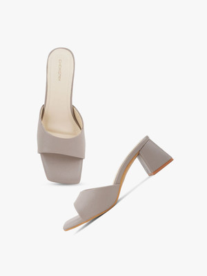 CHEMISTRY Women Heels(Grey , 3)