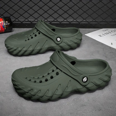 Joggesko Men Clogs(Green , 8)