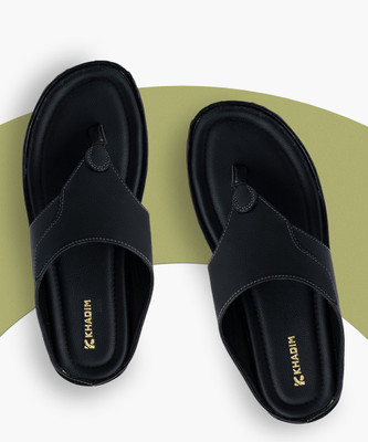 Khadim's Lightweight Comfort Extra Soft Trendy Premium Stylish Men Sandals(Black , 6)