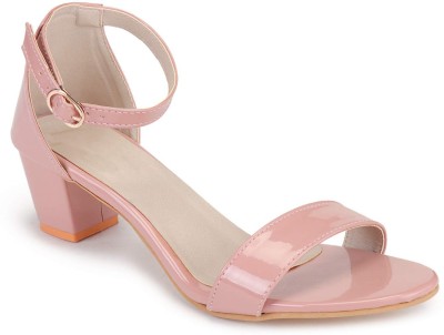 MESHVA Women Heels(Pink , 6)