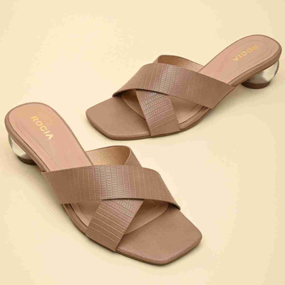 ROCIA Women Heels(Beige , 7)