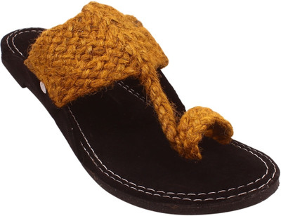 Apratim Men Flats(Yellow , 10)