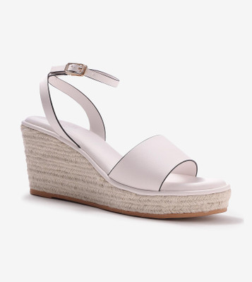 Pair-Ie Tales Women Wedges(White , 6)