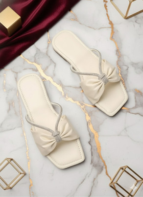 Rilarf Women Flats(Off White , 9)