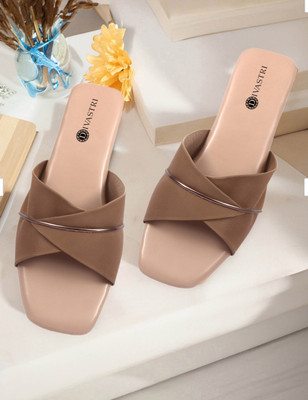 Divastri Women Flats(Brown , 4)
