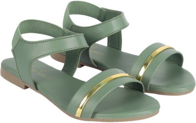 PLAYTOES Women Flats(Green , 7)