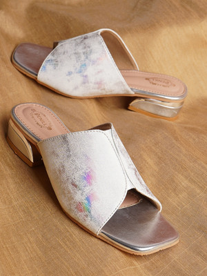 Denill Women Heels(Silver , 7)