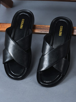 LIBERTY Coolers CROSS-1E Slipper Men Casual(Black , 10)