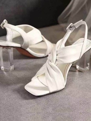 SHOETOPIA Women White Heels