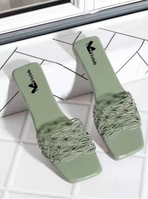 vixish Women Flats(Green , 4)