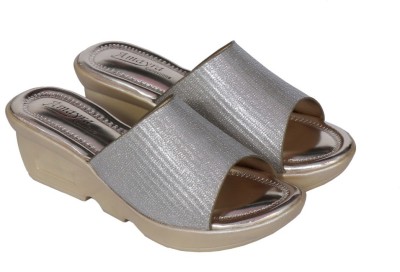 Amayra Collections Women Silver Wedges