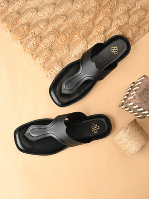 House of Pataudi Men Sandals(Black , 7)