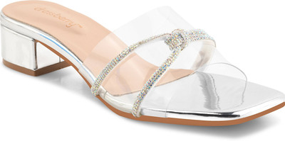Dressberry Women Heels(Silver , 3)