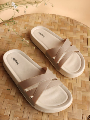JUMPLITE Women Flats(Beige , 6)