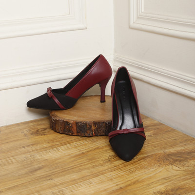 CHEMISTRY Women Heels(Maroon , 8)
