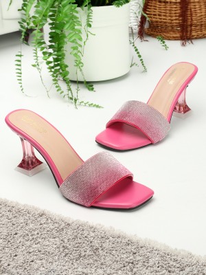 madam glorious Women Heels(Pink , 4)