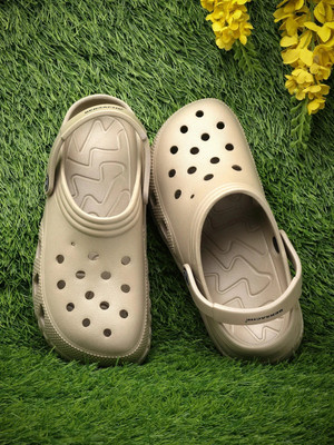 BERSACHE Men Clogs(Beige , 7)