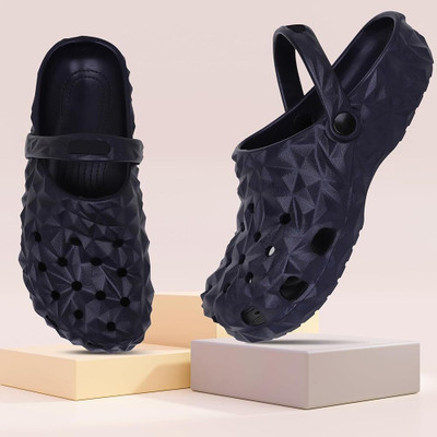 FIGHTER Men Clogs(Navy , 10)