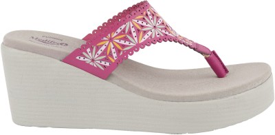 MEDIFEET Women Wedges(Pink , 5)