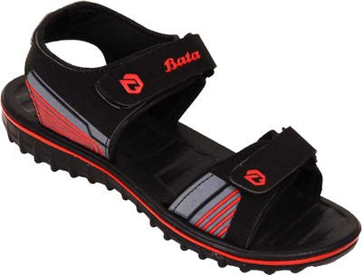 Bata Men Black, Red Casual