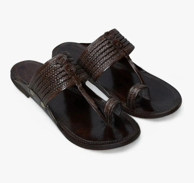 Veer Charan Men Sandals(Brown , 9)