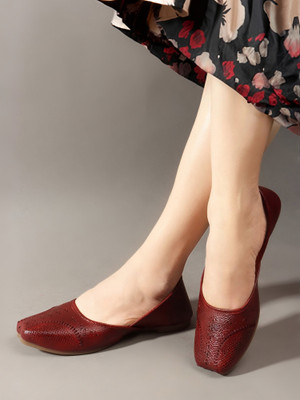 Dressberry Women Bellies(Red , 4)