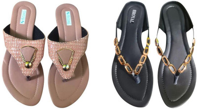 Nicesteps Women Flats(Pink, Pink , 9)
