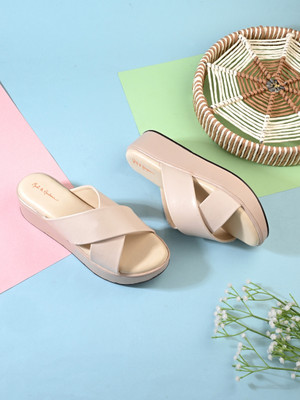 Mast & Harbour Women Heels(Beige , 7)