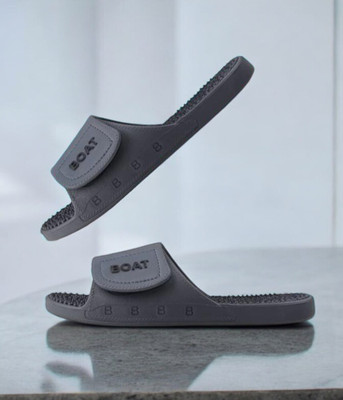 CLOYSBUR Men Slides Accupressure Orthopedic Comfortable Soft Trending Stylish Slip-On Men Clogs(Grey , 10)