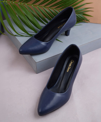 Get Glamr Women Heels(Navy , 6)