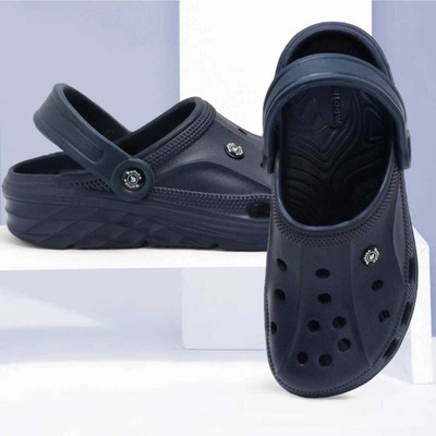 Jeshk Men Clogs(Blue , 8)