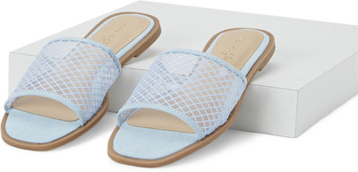 Forever Glam By Pantaloons Women Flats(Blue , 3)