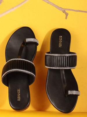 ANOUK Women Flats(Black , 8)