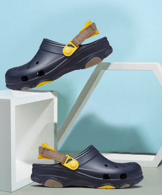 CROCS All-Terrain Men Clogs(Navy , 9)