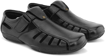 John Karsun Men Sandals(Black , 9)
