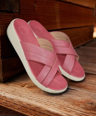 AJANTA Women Wedges(Pink , 7)