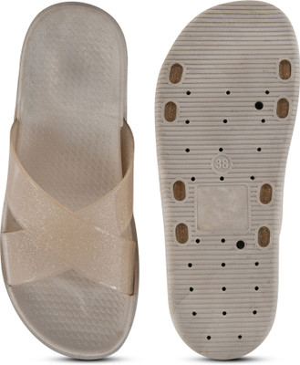HELEEY Women Flats(Beige, Brown , 7)