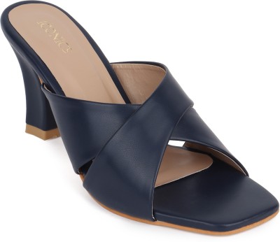 ICONICS Women Heels(Navy , 3)