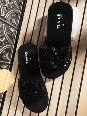 Denill Women Flats(Black , 7)