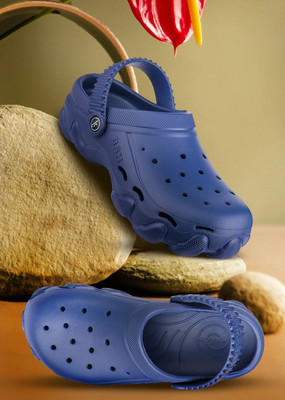 BERSACHE Men Flats(Blue , 8)