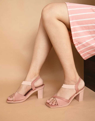 afuzi Women Heels(Pink , 5)