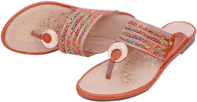 WELLMAX Women Flats(Tan , 6)