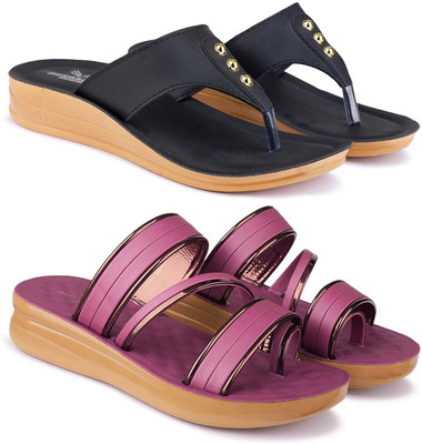 BERSACHE Women Slides(Multicolor , 7)