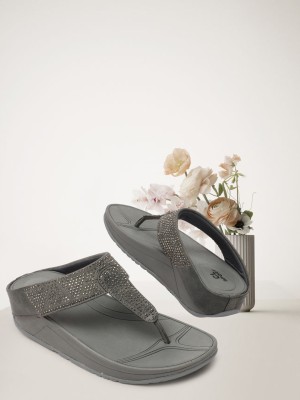 CARLTON LONDON Women Wedges(Grey , 4)