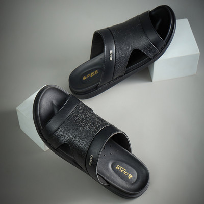 DUKE Men Sandals(Black , 9)